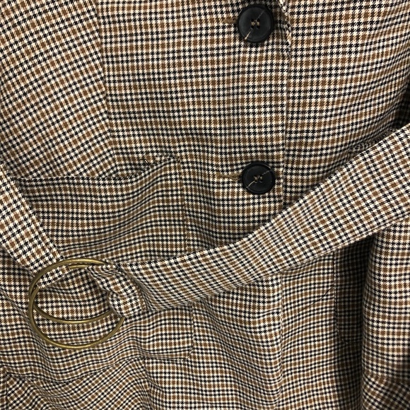 haute monde brown plaid coat - Picture 5 of 6